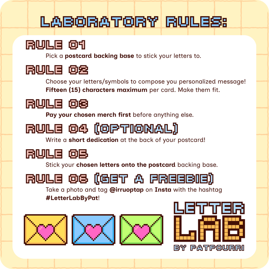 Letter Lab Rules